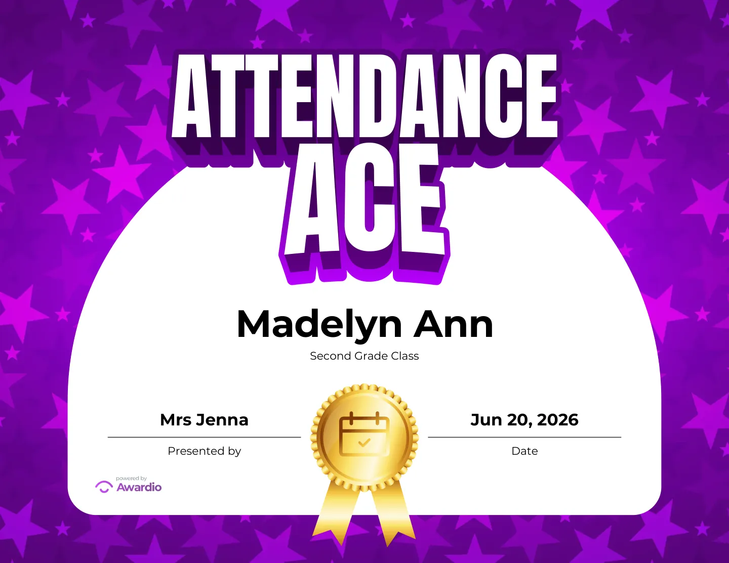 Editable Achievement award certificate