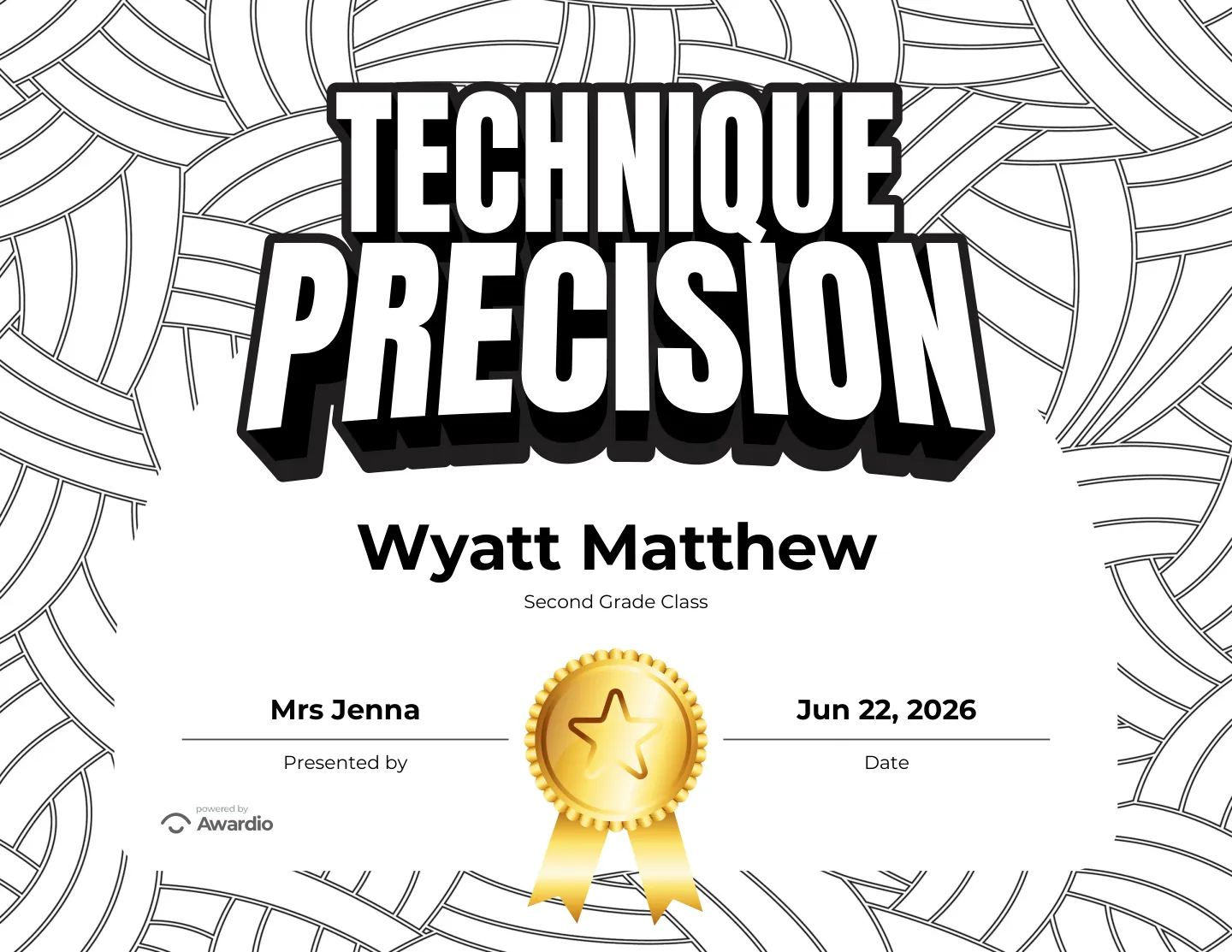 Martial Arts award certificate template