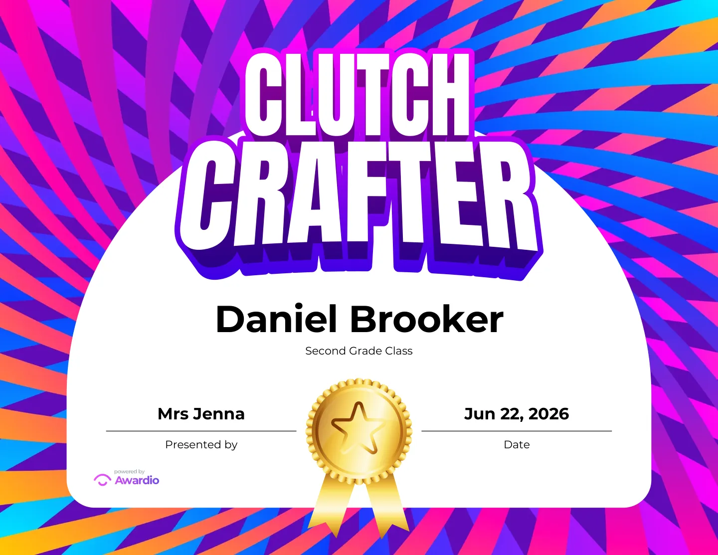 Printable Basketball award for kids